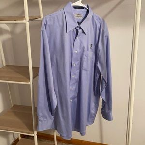 Blue Georgia Bulldogs Dress Shirt